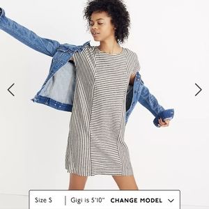 Madewell Striped Mini Dress (Size S)